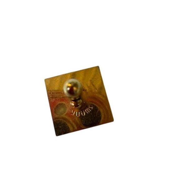 Swank Square Gold Tone Cufflinks - Picture 3 of 4